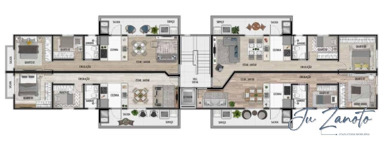 Apartamento, 2 quartos, 14 m² - Foto 23