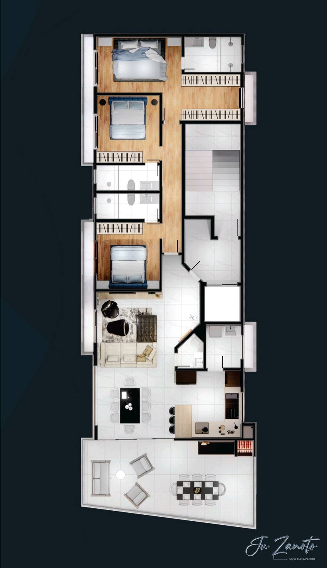 Apartamento, 3 quartos, 166 m² - Foto 27