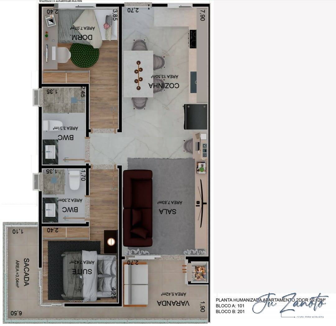 Apartamento, 2 quartos, 51 m² - Foto 19