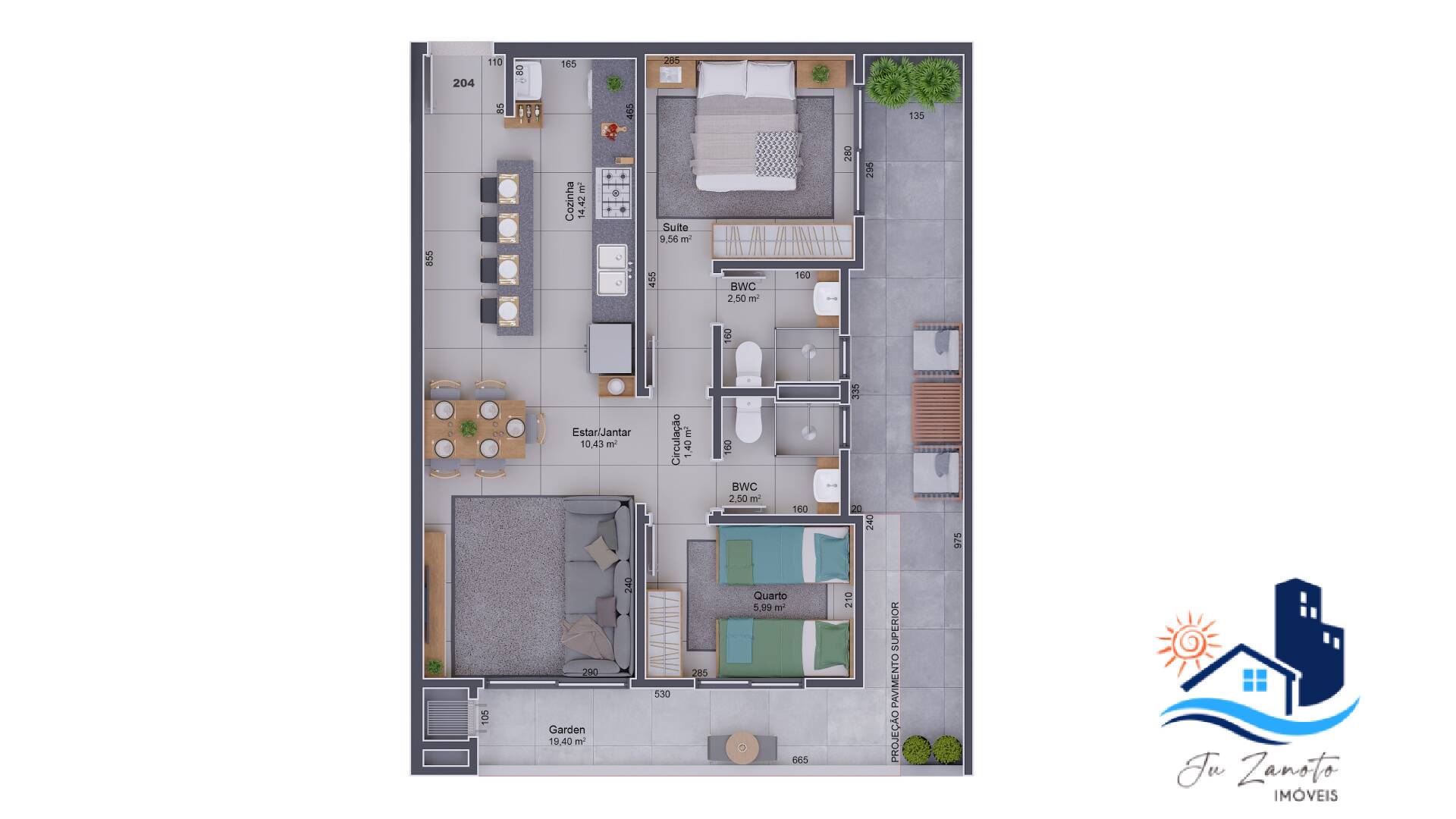 Apartamento à venda com 2 quartos, 58m² - Foto 6