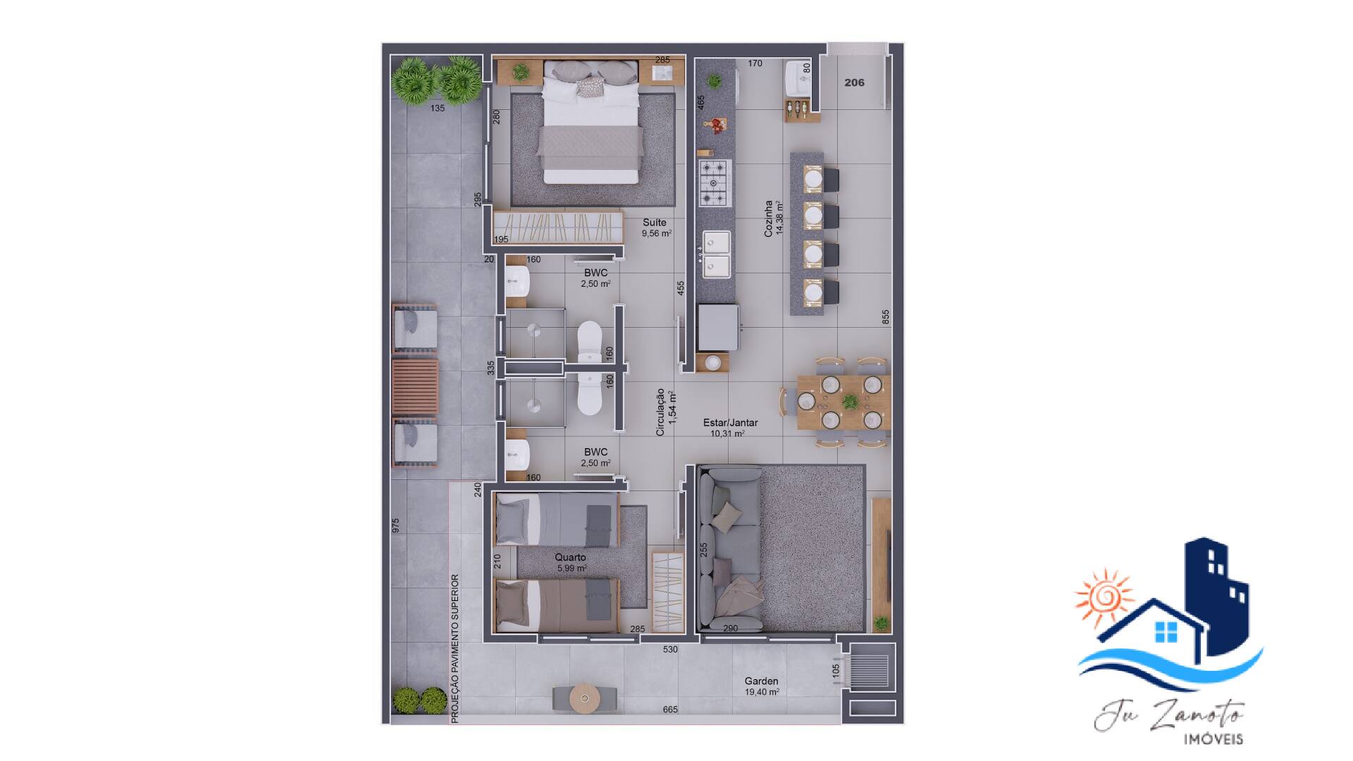 Apartamento à venda com 2 quartos, 58m² - Foto 8