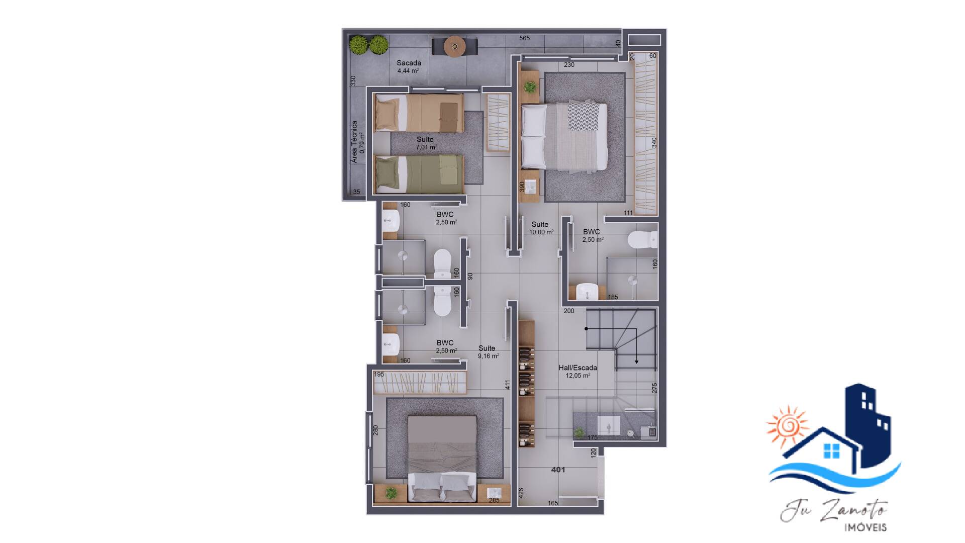 Apartamento à venda com 3 quartos, 96m² - Foto 5