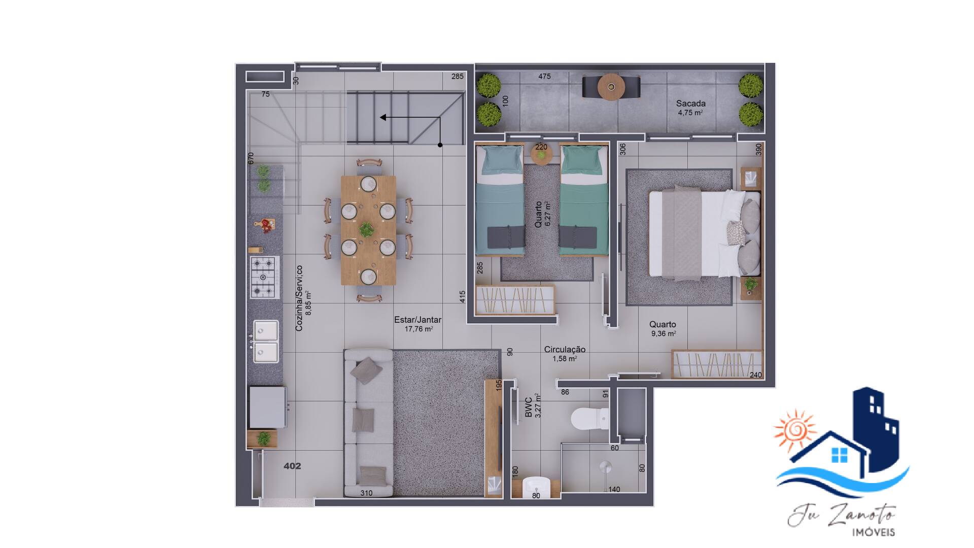 Apartamento à venda com 3 quartos, 96m² - Foto 6