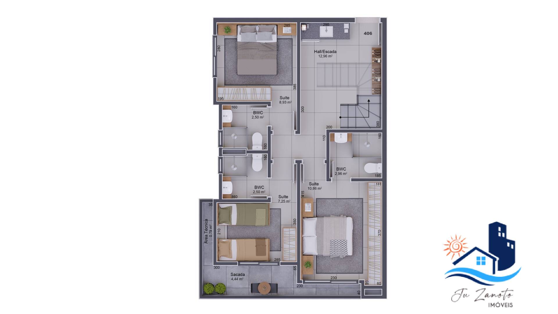 Apartamento à venda com 3 quartos, 96m² - Foto 10