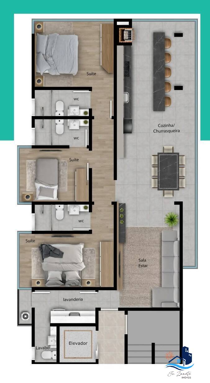 Apartamento, 3 quartos, 106 m² - Foto 16
