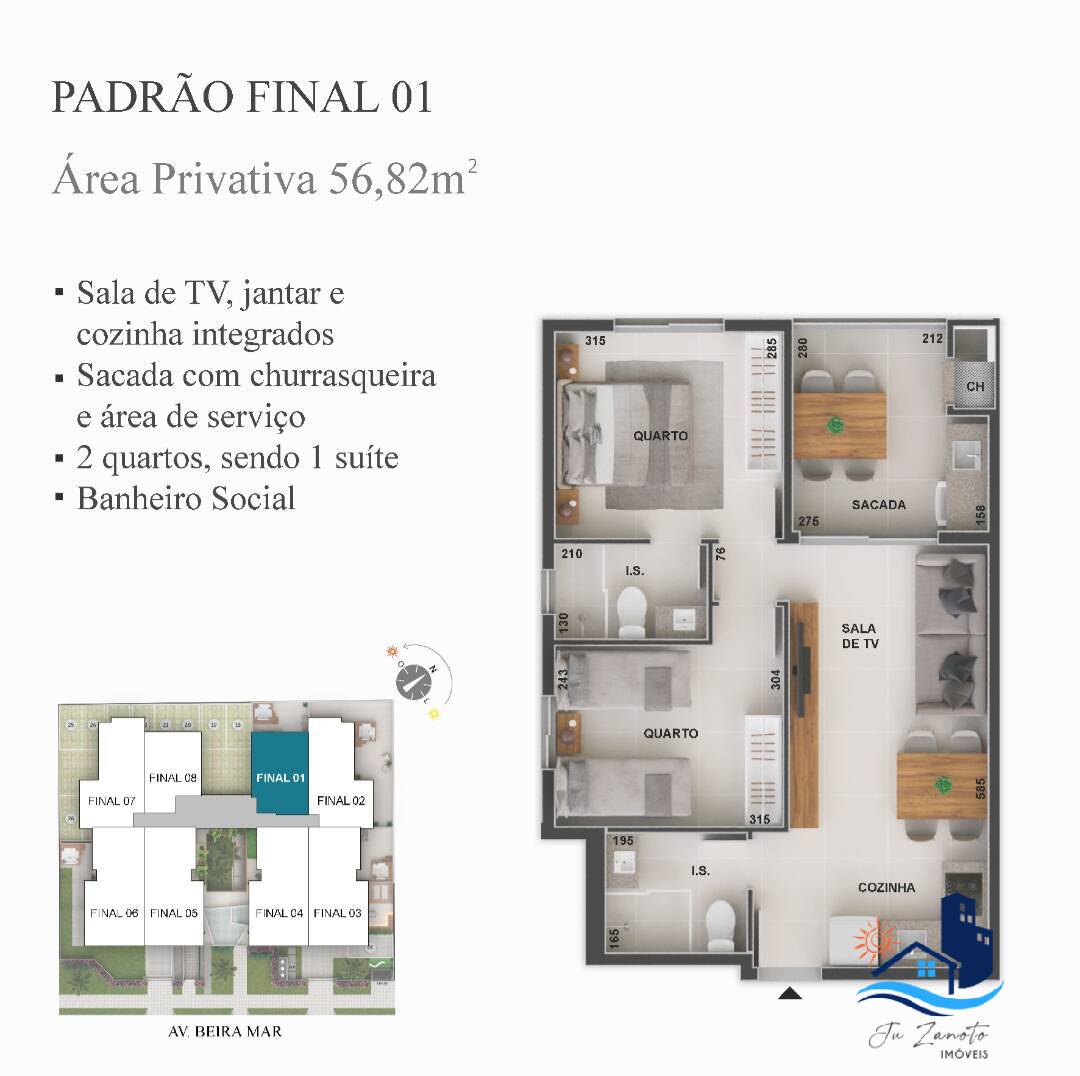 Apartamento, 2 quartos, 56 m² - Foto 10