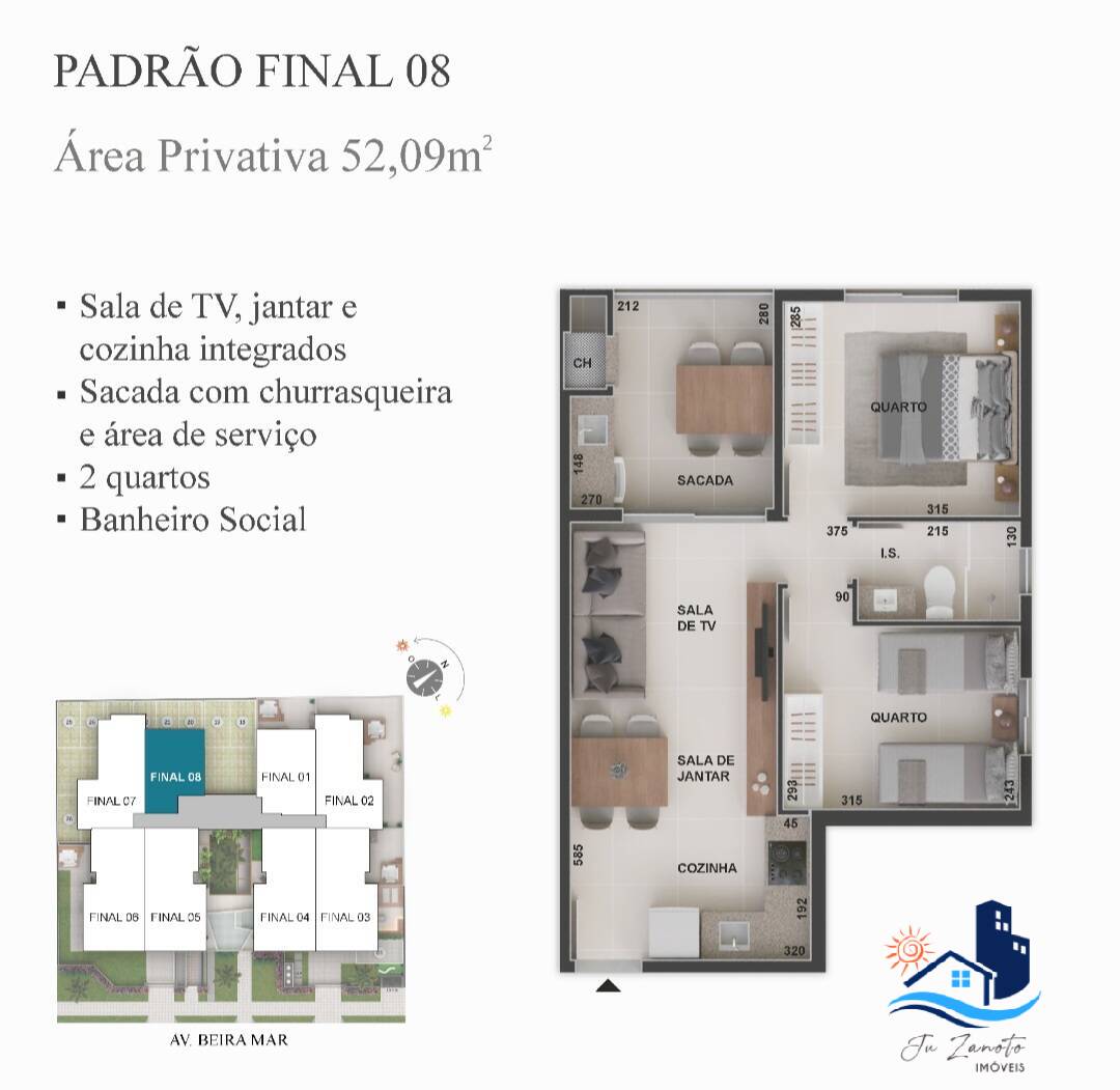 Apartamento, 2 quartos, 56 m² - Foto 13