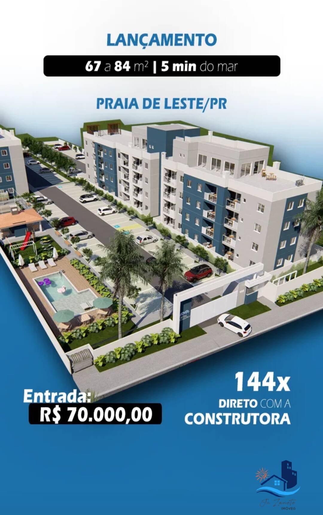 Apartamento à venda com 1 quarto, 33m² - Foto 1
