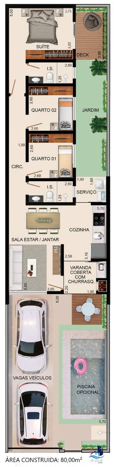 Casa, 2 quartos, 128 m² - Foto 6