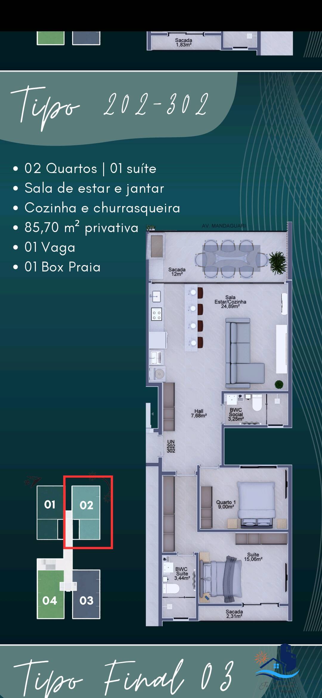 Apartamento, 2 quartos, 92 m² - Foto 7